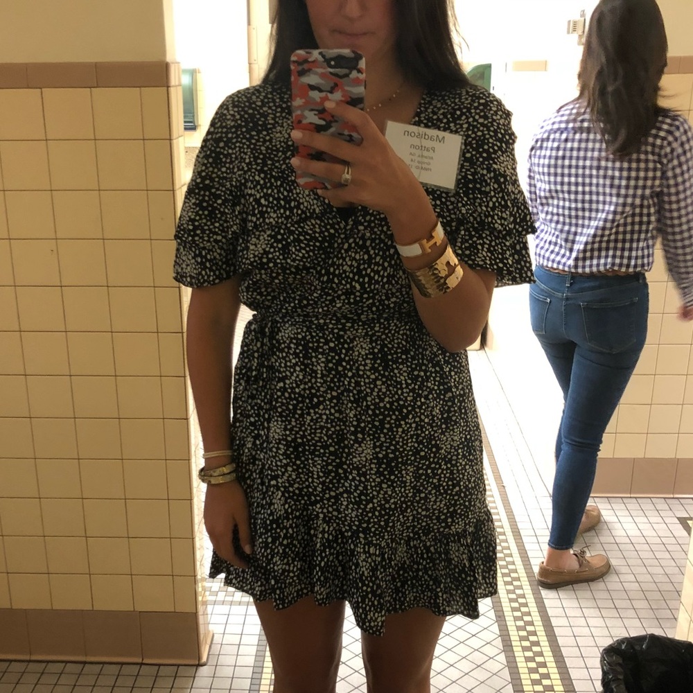 Polka Dot Wrap Dress